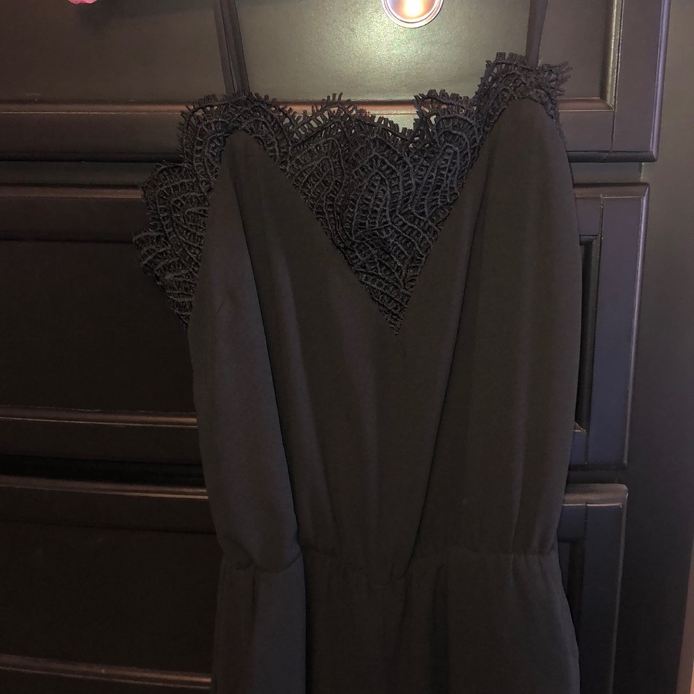 Full Leg Black Romper